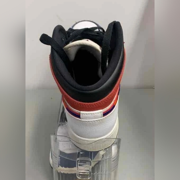 Nike Jordan 1 Mid Multicolored Swoosh patriotic Red White Blue Men 7Y Women 8 main image 7
